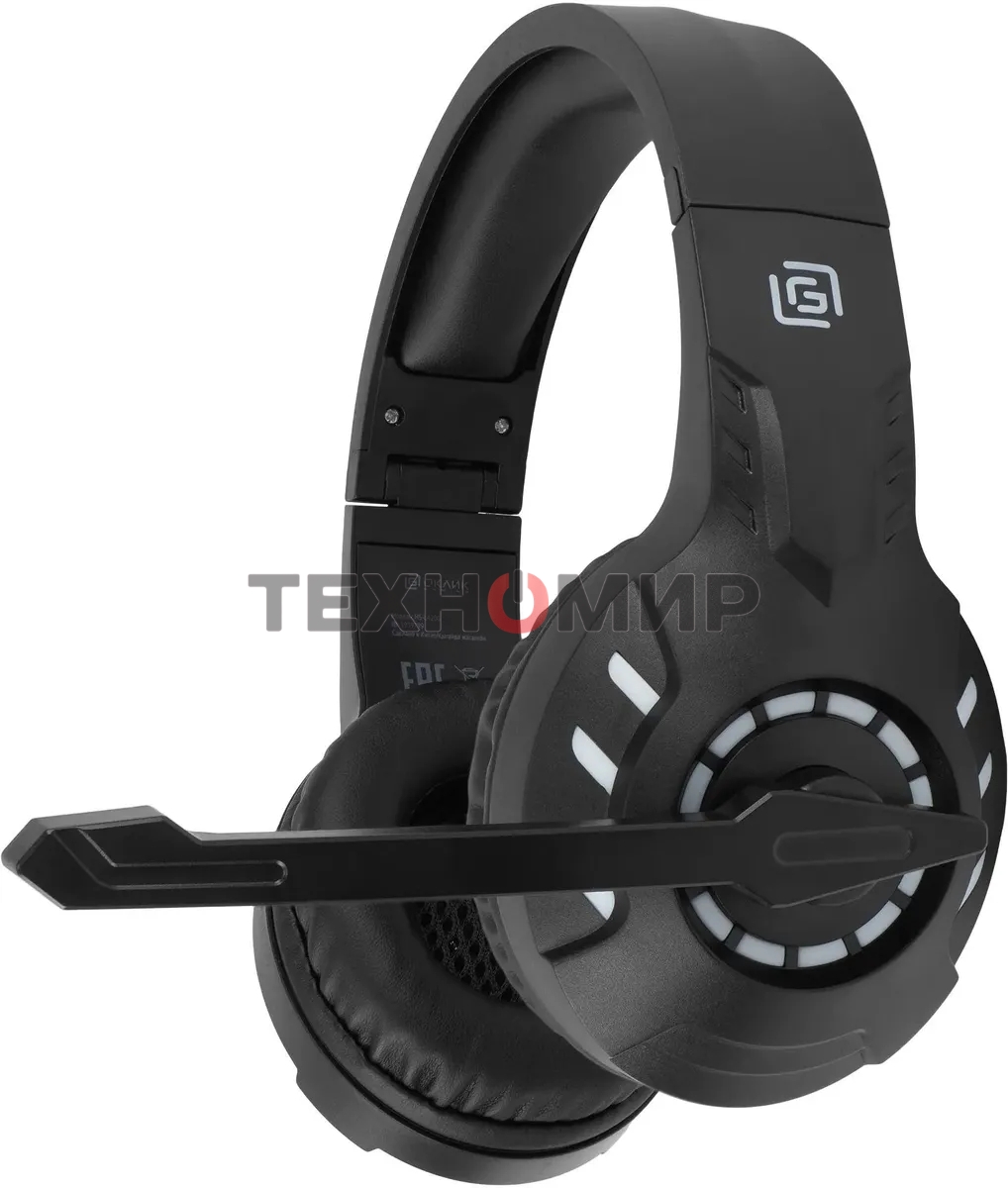 Гарнитура беспроводная/проводная с микрофоном Оклик HS-L420G черный накладные BT оголовье (1939799)