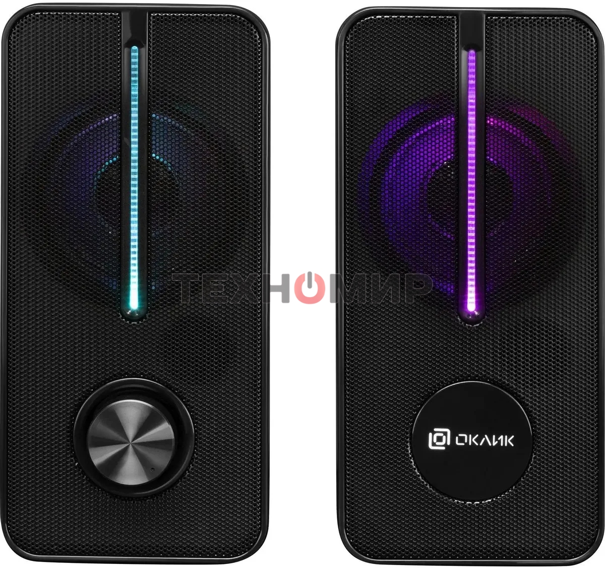 Акустическая система Оклик OK-120U 2.0 черный 6Вт