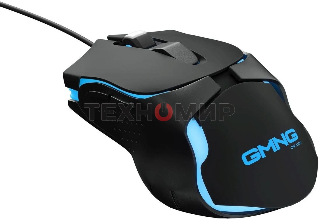 Мышь проводная GMNG 703GM черный, 3200 dpi, USB, кнопки - 6