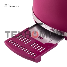 Тостер Galaxy Line GL 2916, малиновый джем, металл, 900 Вт, 6 степеней поджарки