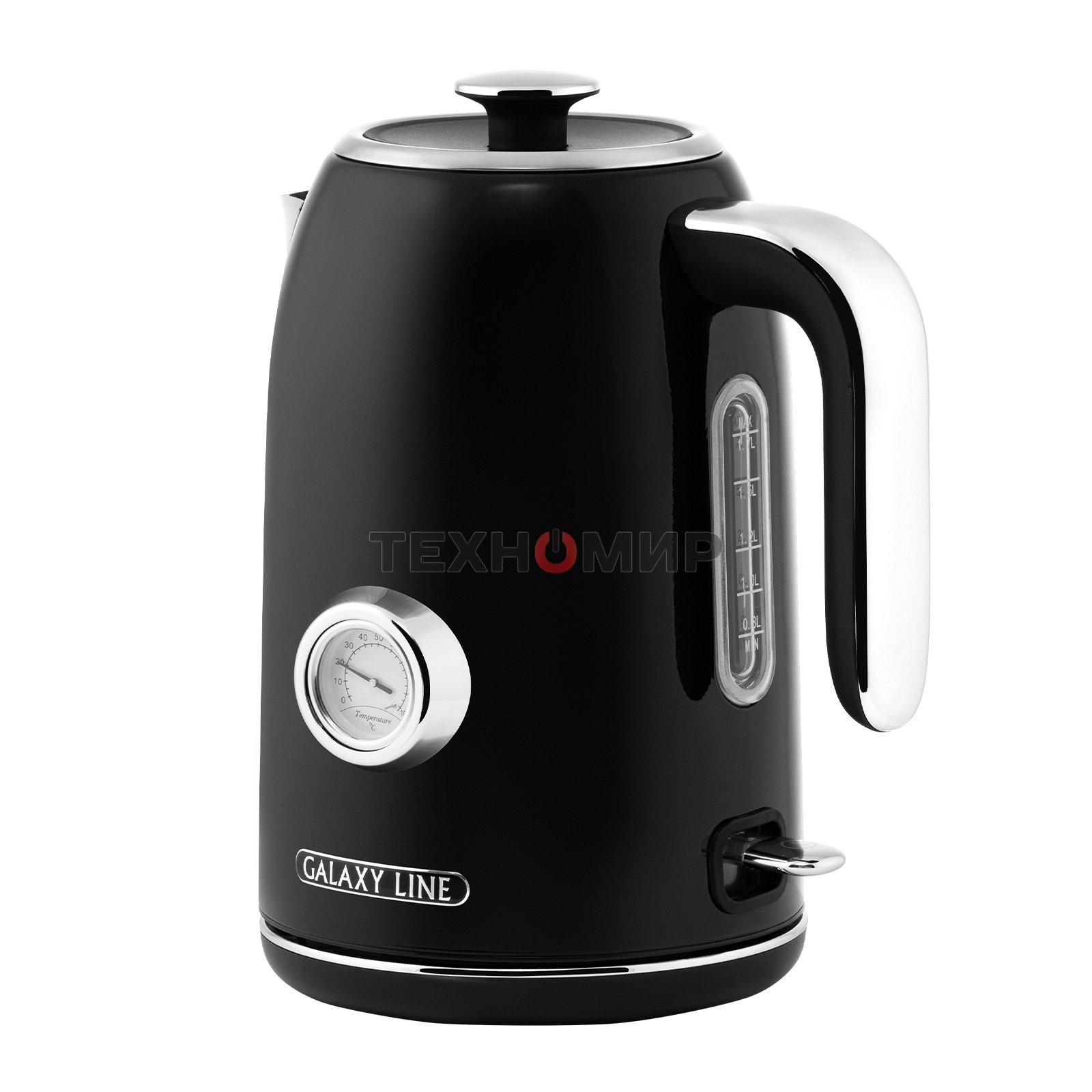 Чайник электрический Galaxy Line GL 0350, магия черного, металл, 2200 Вт, 1.7 л