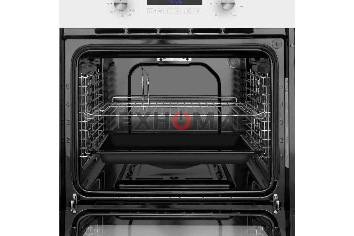 Шкаф духовой газовый с электрическим грилем Maunfeld MOGM703W, встраиваемый