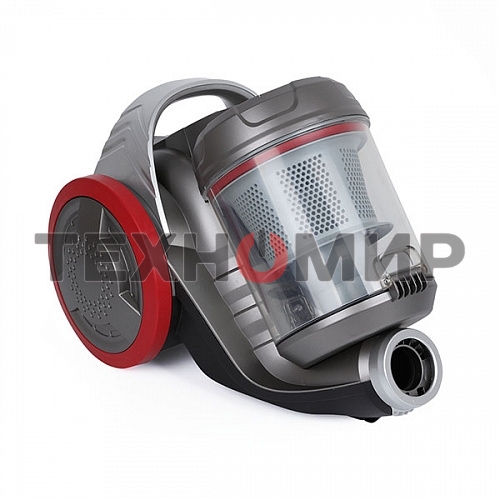 Пылесос BQ VC1606C серо-красный, 420/1600 Вт, уборка сухая, пылесборник контейнер 3 л