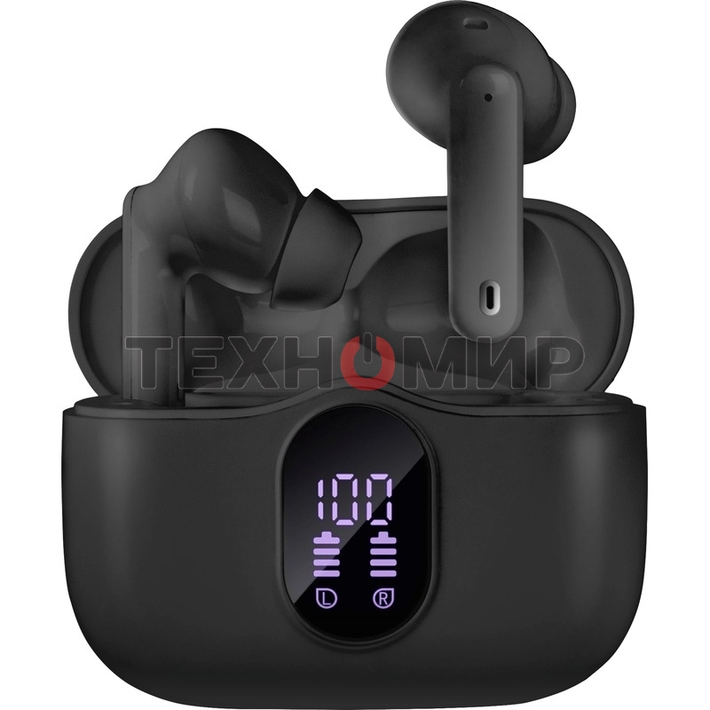 Беспроводные внутриканальные наушники с микрофоном Sven E-315B, черный (Bluetooth, TWS, ANC, ENC, APP)