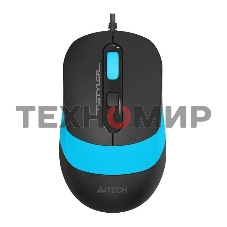 Мышь проводная A4Tech Fstyler FM10 черный/синий, 1600 dpi, USB, кнопки - 4