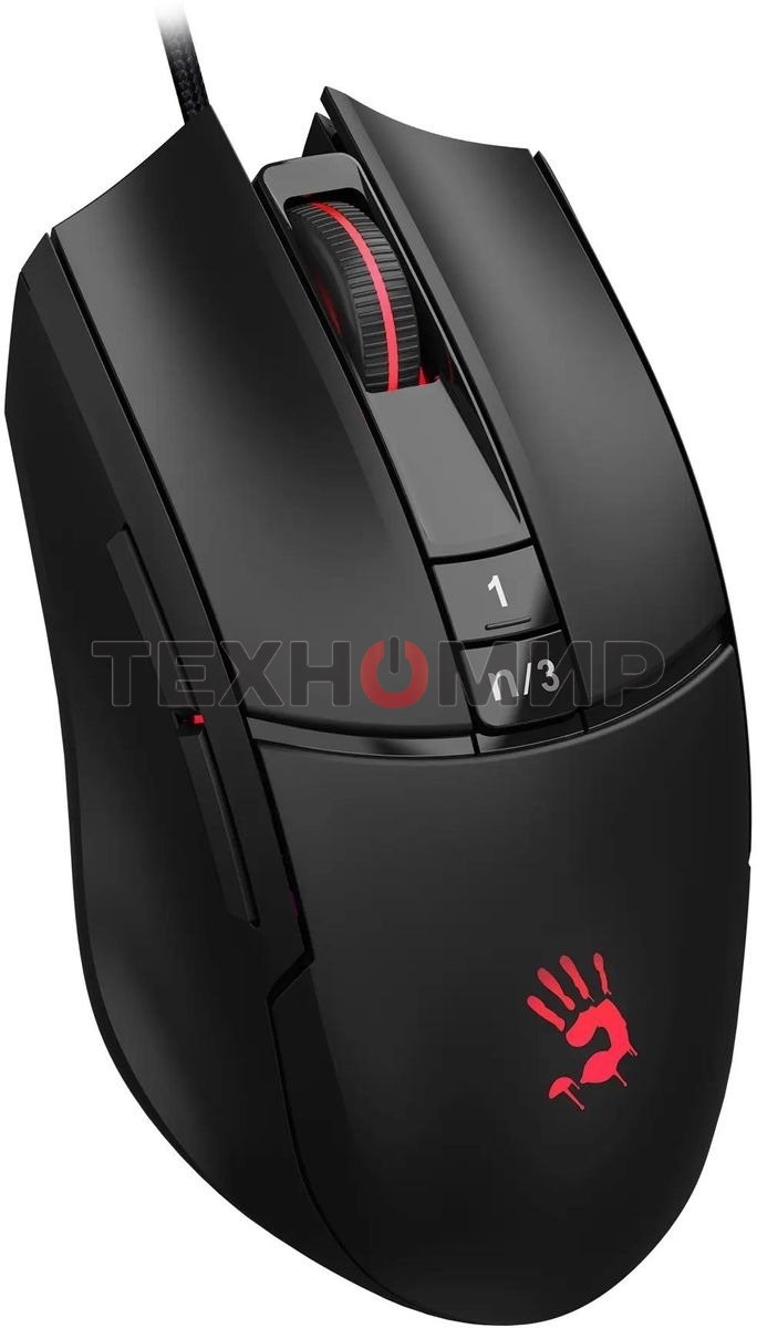 Мышь проводная A4Tech Bloody L65 Max черный, 12000 dpi, USB, кнопки - 7