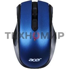 Мышь беспроводная Acer OMR031 черный/синий, 1600 dpi, радиоканал, USB, кнопки - 4