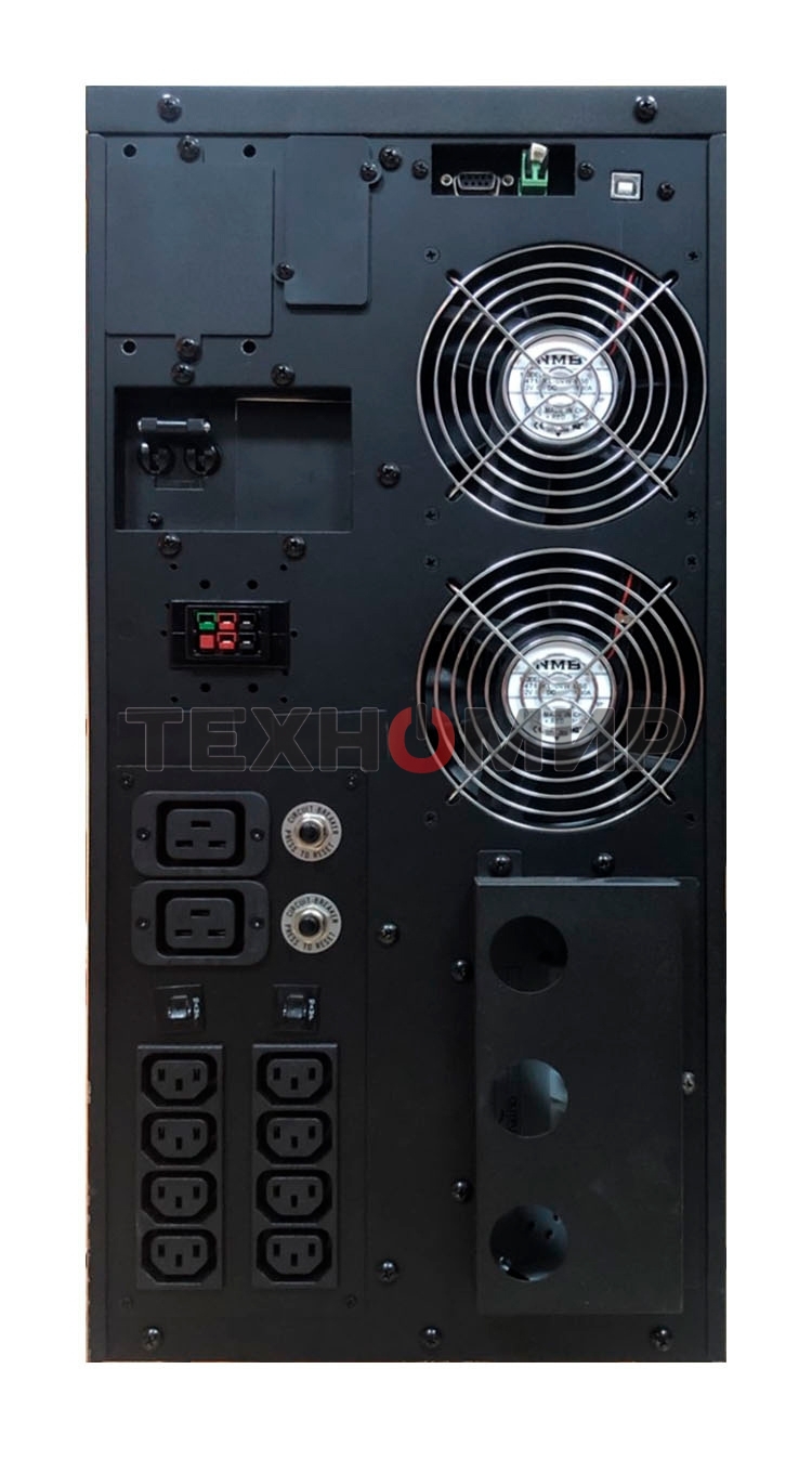 Источник бесперебойного питания Powercom MACAN, On-Line, 10000VA/10000W, Tower, IEC, LCD, Serial+USB, SmartSlot, подкл. доп. батарей