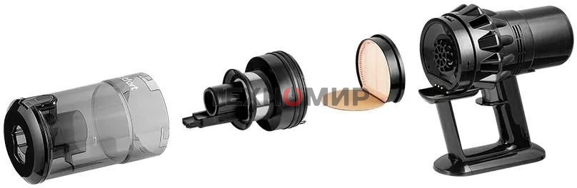 Вертикальный пылесос Kitfort КТ-5284, 550Вт, черный/черный