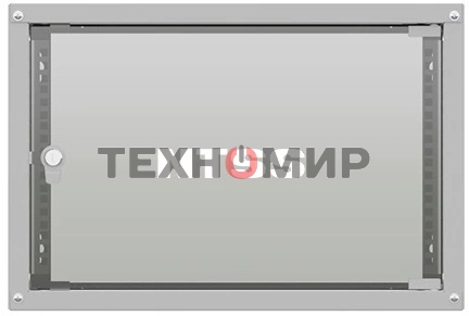 Шкаф коммутационный NTSS LIME (NTSS-WL6U5535GS) настенный 6U 550x350 мм пер. дв. стекл несъемн. бок. пан. 30 кг серый 8.3 кг 110 град. IP20