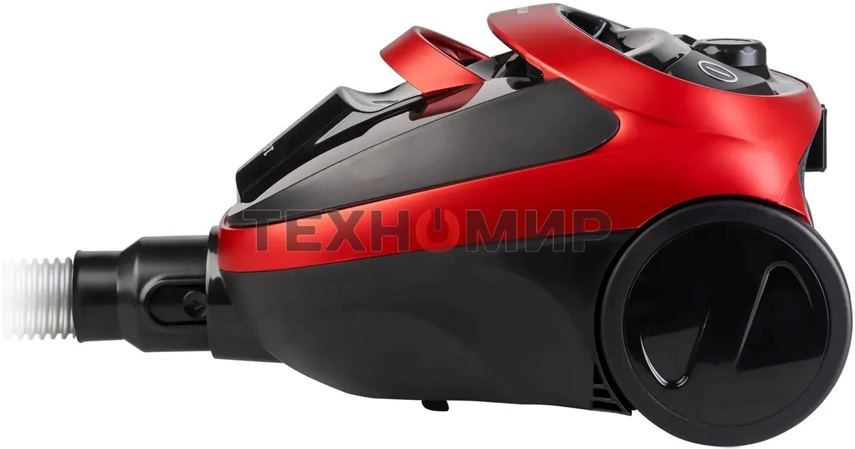 Пылесос Hyundai HYV-C1990 красный/черный, 250/1800 Вт, уборка сухая, пылесборник контейнер, 1.5 л