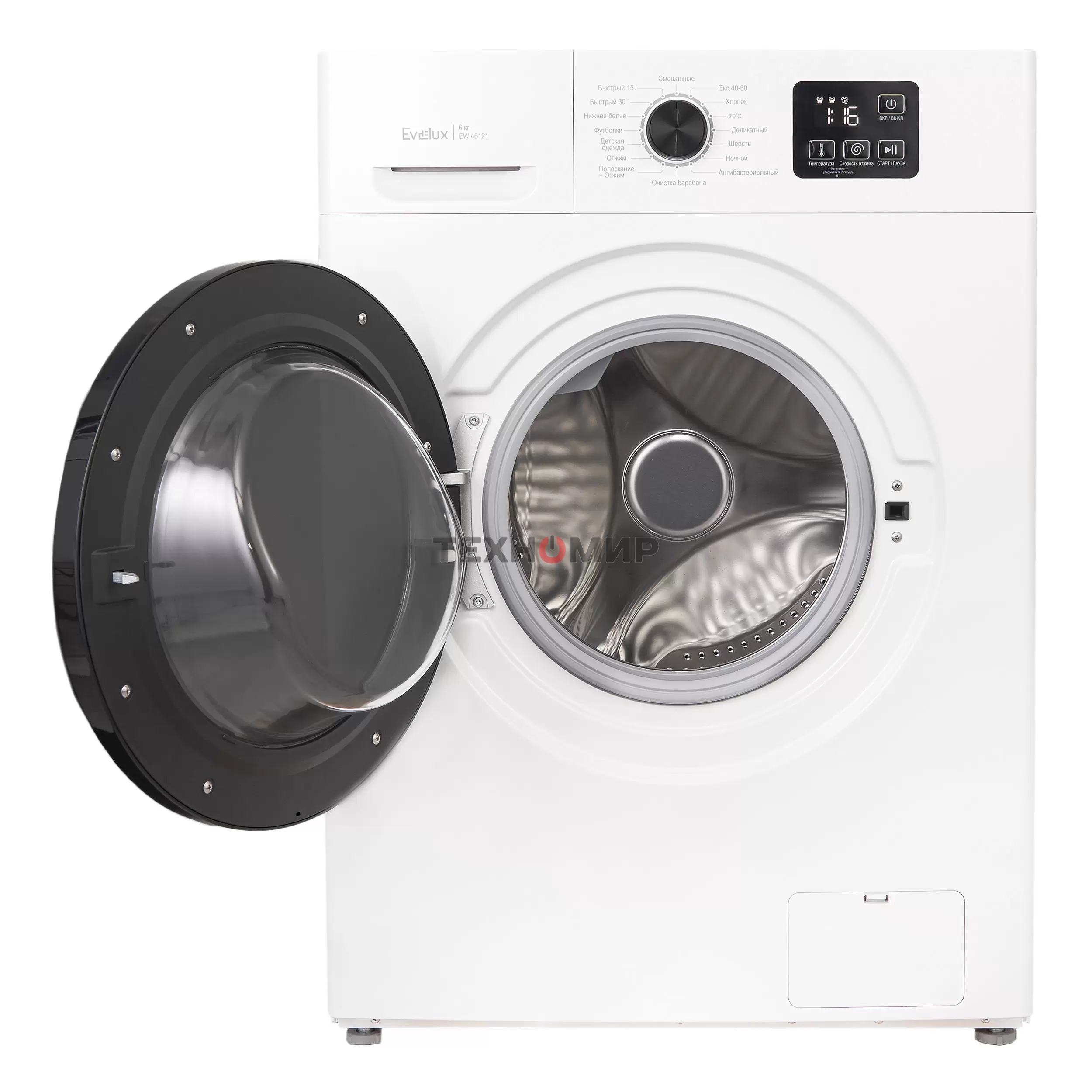 Стиральная машина Evelux EW 46121 белый загр.фронтальная макс.:6 кг 1200об/мин класс: А++