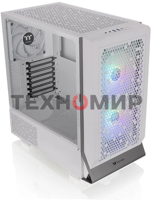 Компьютерный корпус Thermaltake Ceres 300 TG ARGB белый без БП ATX 3x140мм 2xUSB 3.0 1xUSB3.1 audio bott PSU