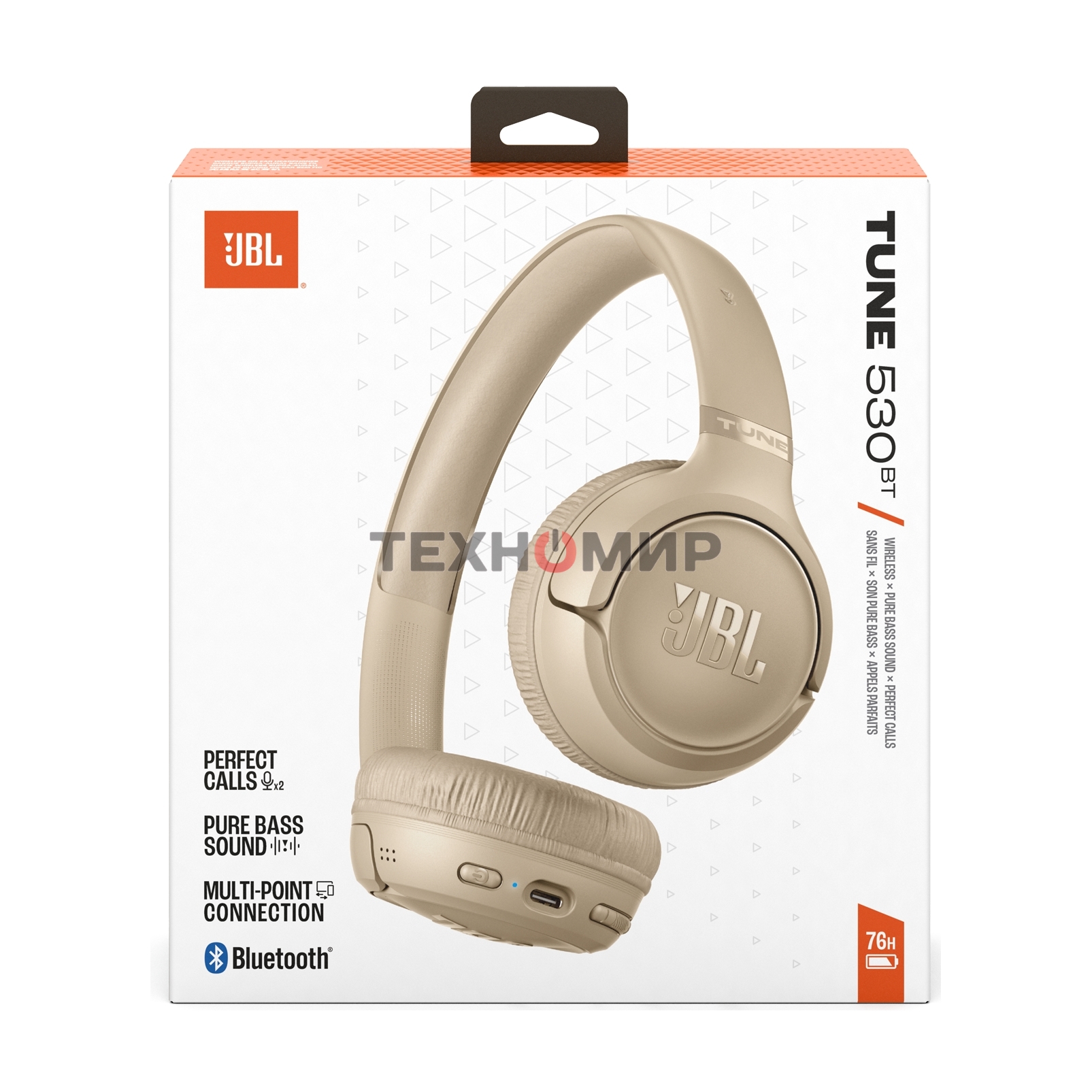 Наушники JBL Tune 530BT бежевый