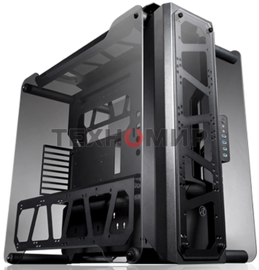 Корпус без блока питания Raijintek ENYO, Full-Tower, TG, no fans, 4xUSB-A 3.0, SSI-EEB, E-ATX, ATX, mATX, mITX Black