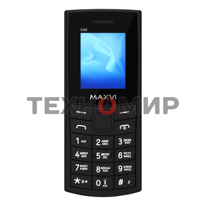 Мобильный телефон Maxvi C40 черный