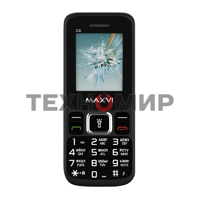 Мобильный телефон Maxvi C3i черный