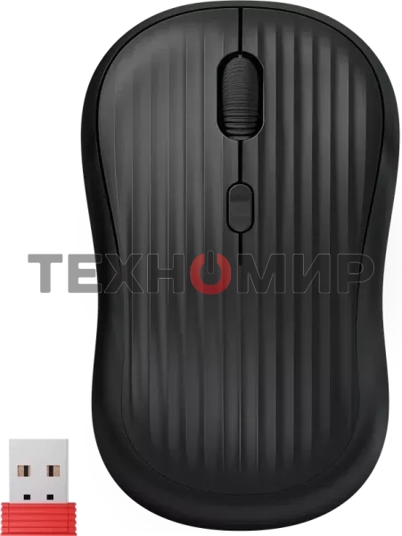 Мышь беспроводная Defender Slot MS-202 черный, 1600 dpi, радиоканал, USB, кнопки - 4