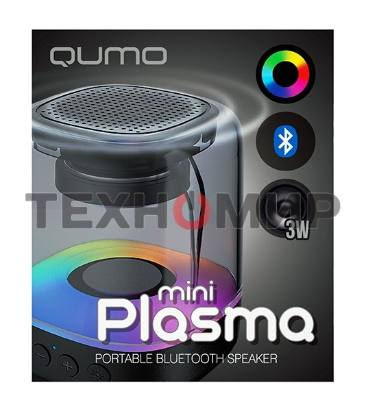 Акустическая система QUMO Plasma mini ВТ 0081 3 ВТ объемное звучание RGb