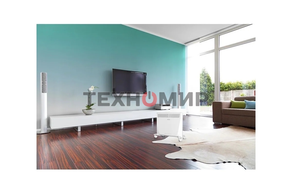 Конвектор электрический Ballu Enzo BEC/EZMR-500 белый, 500 Вт, 8 м2, термостат