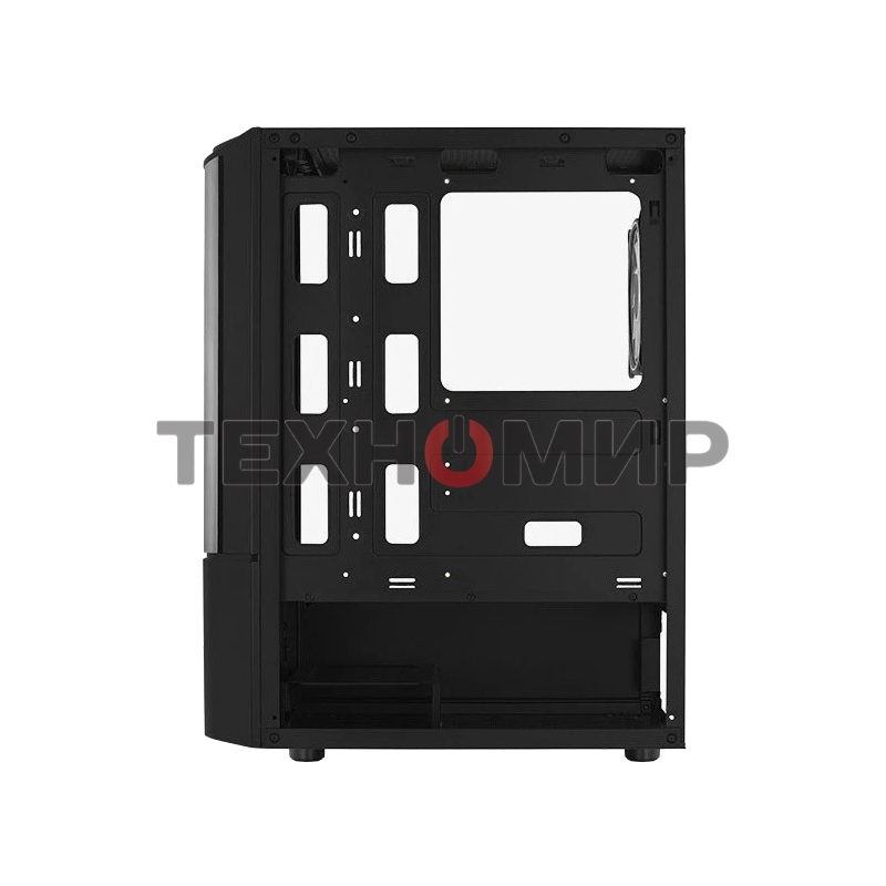 Компьютерный корпус MidTower Aerocool/Formula Quantum-G-BK-v2 черный без Б/п, ATX 3FRGb Fan on front panel
