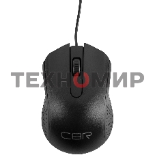Мышь проводная CBR CM 123 черный, 1000 dpi, USB, кнопки - 3