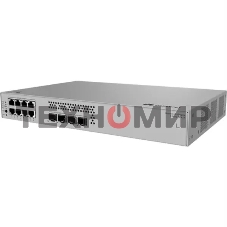 Коммутатор Huawei S310S-8P4JX (L2+, 8*10/100/1000BASE-T ports (128 W PoE+), 2*10GE SFP+ ports, 2*2.5GE SFP ports, built-in AC power, Fanless)