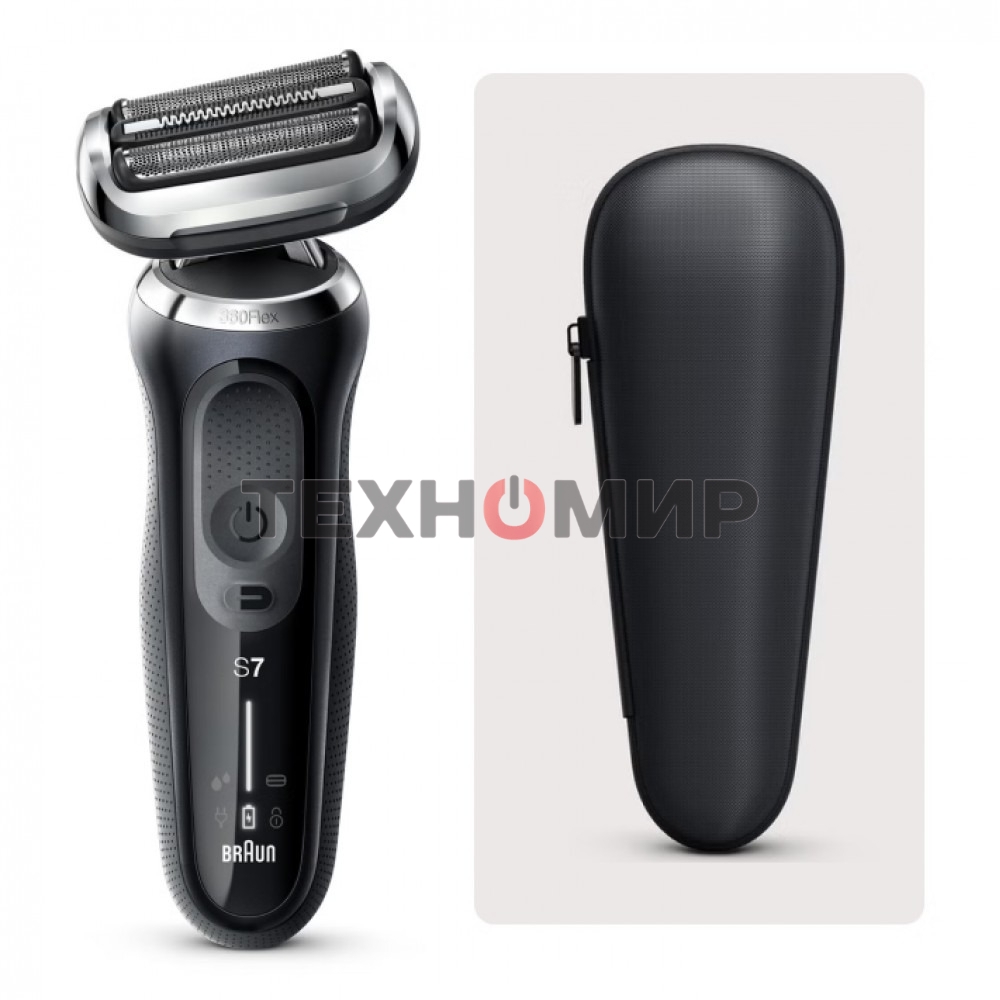 Электробритва сетчатая Braun Series 7 71-N1000S реж.эл.:3 питан.:аккум. черный