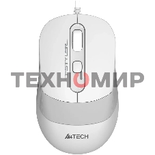 Мышь проводная A4Tech Fstyler FM10S белый/серый, 1600 dpi, USB, кнопки - 4