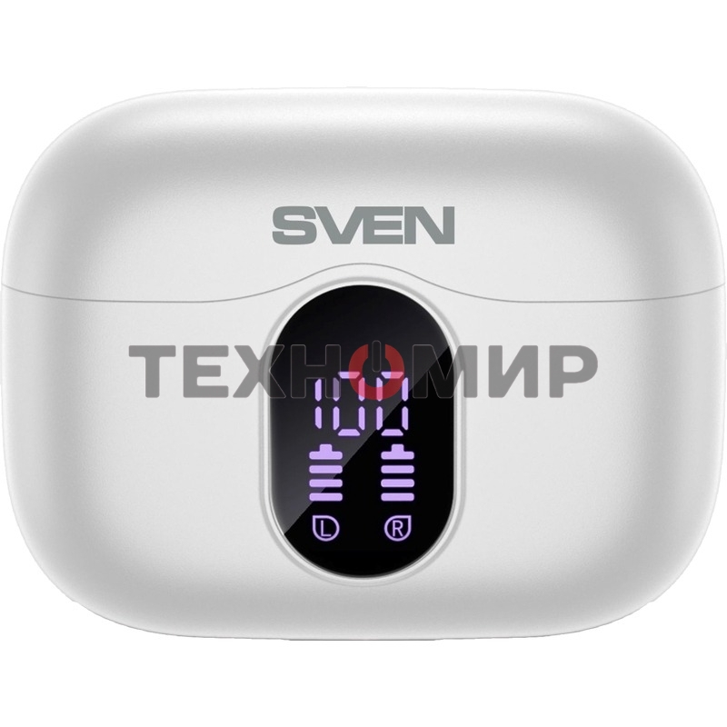 Беспроводные внутриканальные наушники с микрофоном Sven E-310B, белый (Bluetooth, TWS, ANC, ENC, APP)