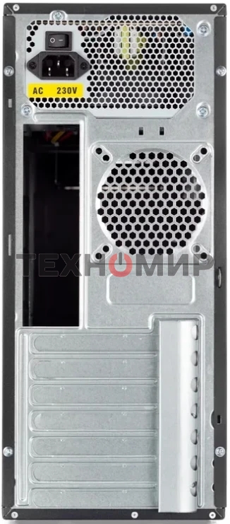 Компьютерный корпус c блоком питания 500 Ватт/Case Foxline FL-302-FZ500R ATX case, black, w/PSU 500W 12cm, w/2xUSB 2.0, w/pwr cord, w/o FAN