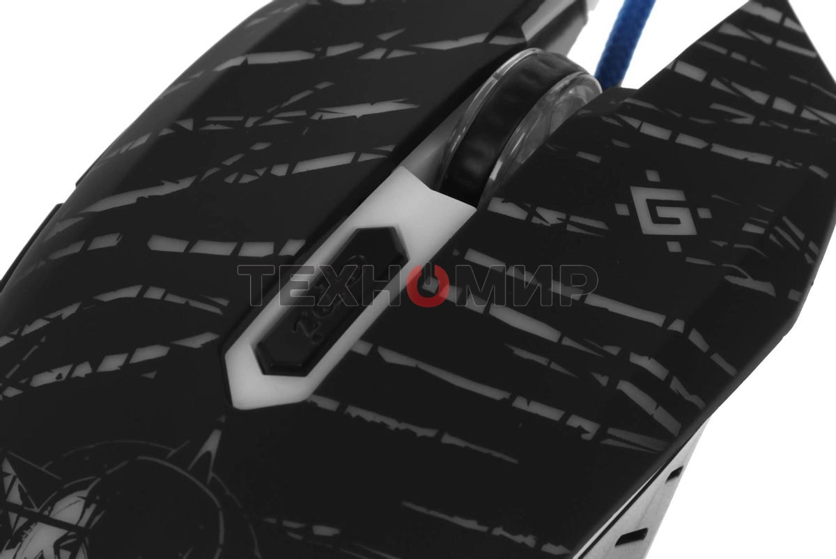 Мышь проводная Defender Dark Agent GM-590L черный, 12800 dpi, USB, кнопки - 6
