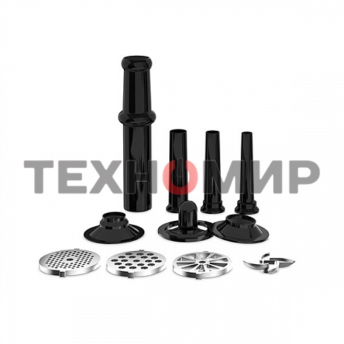 Мясорубка электрическая BQ MG1010 серый, 2200 Вт, 1.8 кг/мин, реверс, защита от перегрузки, насадки - 7