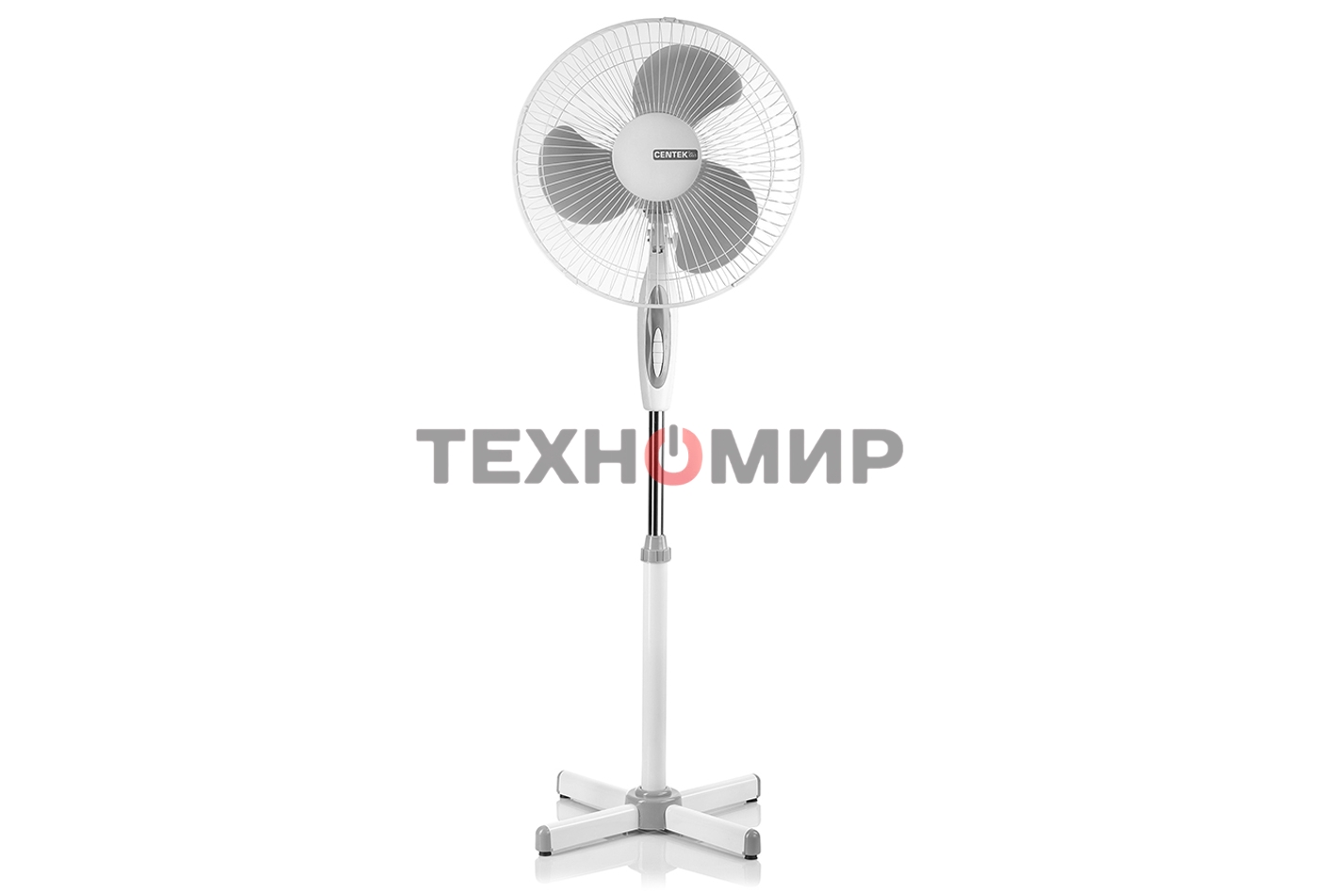 Вентилятор напольный CENTEK CT-5015 (серый) 45Вт, 1.25м, 43см, 3 скорости, автоповорот, подсвет