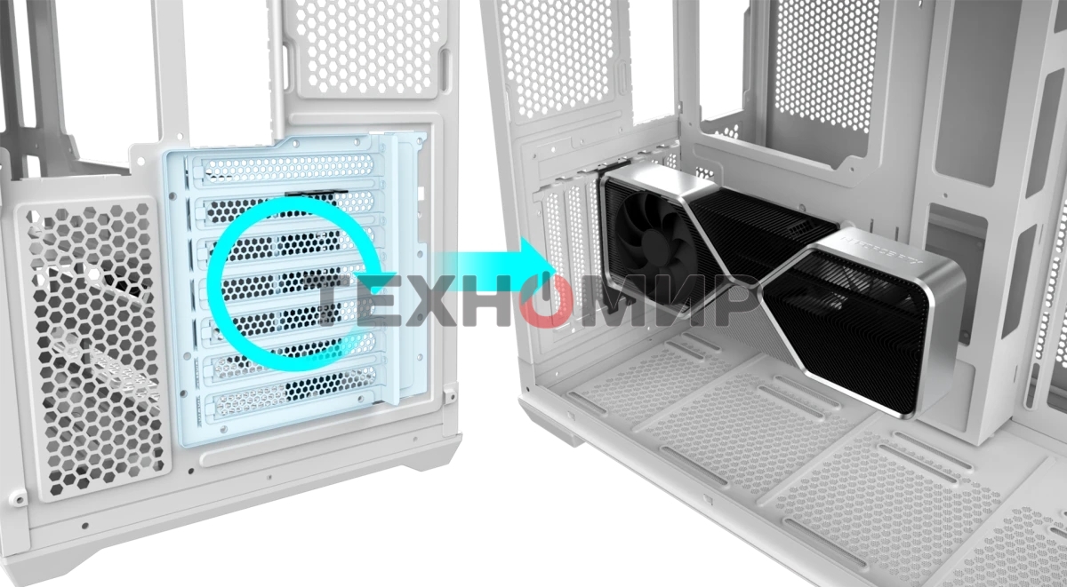 Корпус без блока питания Raijintek ATREUS BT4, Midi-Tower, TG, 4x120мм ARGB, 2xUSB-A 3.0 + 1xUSB Type-C , E-ATX, ATX, mATX, mITX White