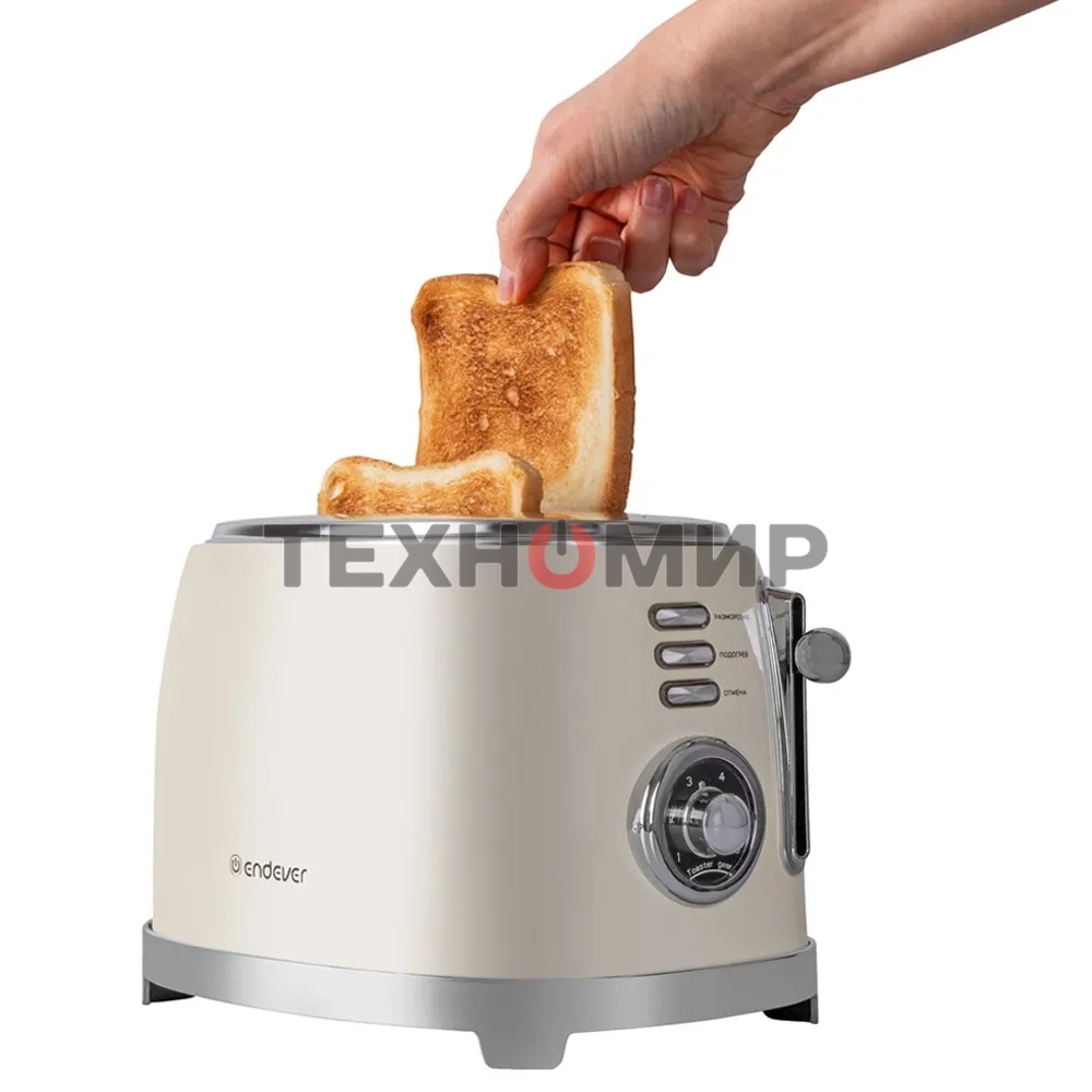 Тостер электрический ENDEVER Skyline ST-129 850 Вт, бежевый