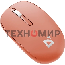 Мышь беспроводная Defender Smart MM-396 красный, 1600 dpi, радиоканал, Bluetooth, USB, кнопки - 3