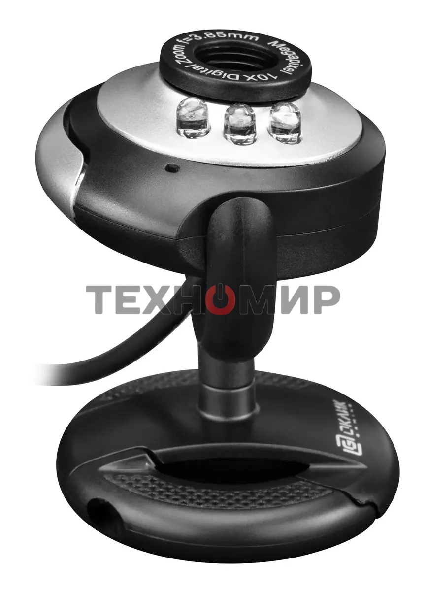 Веб-камера OKLICK OK-C8825 640x480, 30 кадр/с, USB Type-A, микрофон, черный/белый