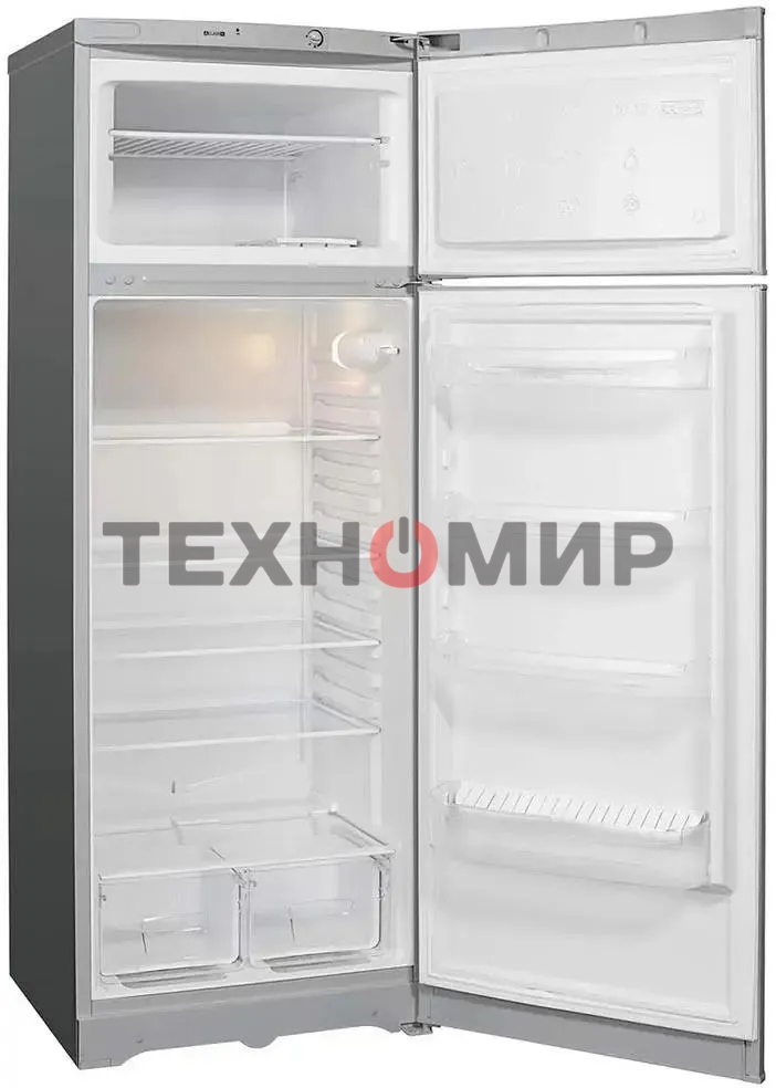 Холодильник Indesit TIA 16 G серебристый двухкамерный 245/51л морозилка сверху, ручная разморозка