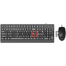 Комплект клавиатура + мышь проводной комплект Philips SPT6324, USB 2.0 104 клав/3 кнопки, 1200dpi, русская заводская раскладка, черный
