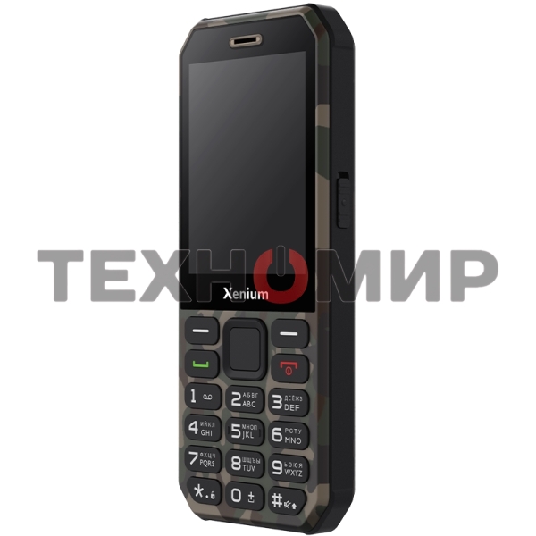 Мобильный телефон Xenium X300 зеленый камуфляж