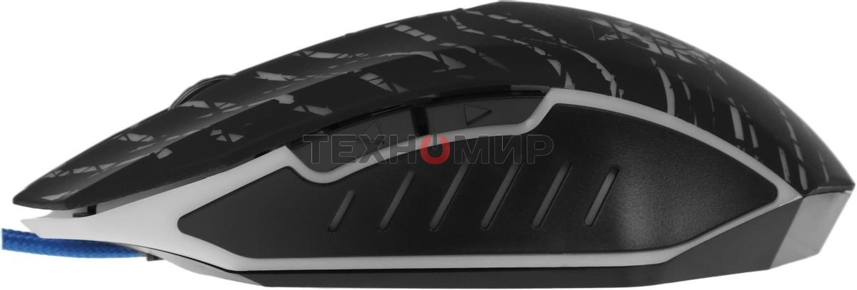 Мышь проводная Defender Dark Agent GM-590L черный, 12800 dpi, USB, кнопки - 6