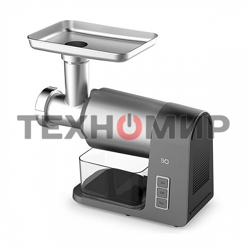Мясорубка электрическая BQ MG1010 серый, 2200 Вт, 1.8 кг/мин, реверс, защита от перегрузки, насадки - 7