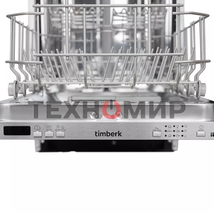 Посудомоечная машина Timberk Set&Dry T-DW45BI103 серебристый (узкая)