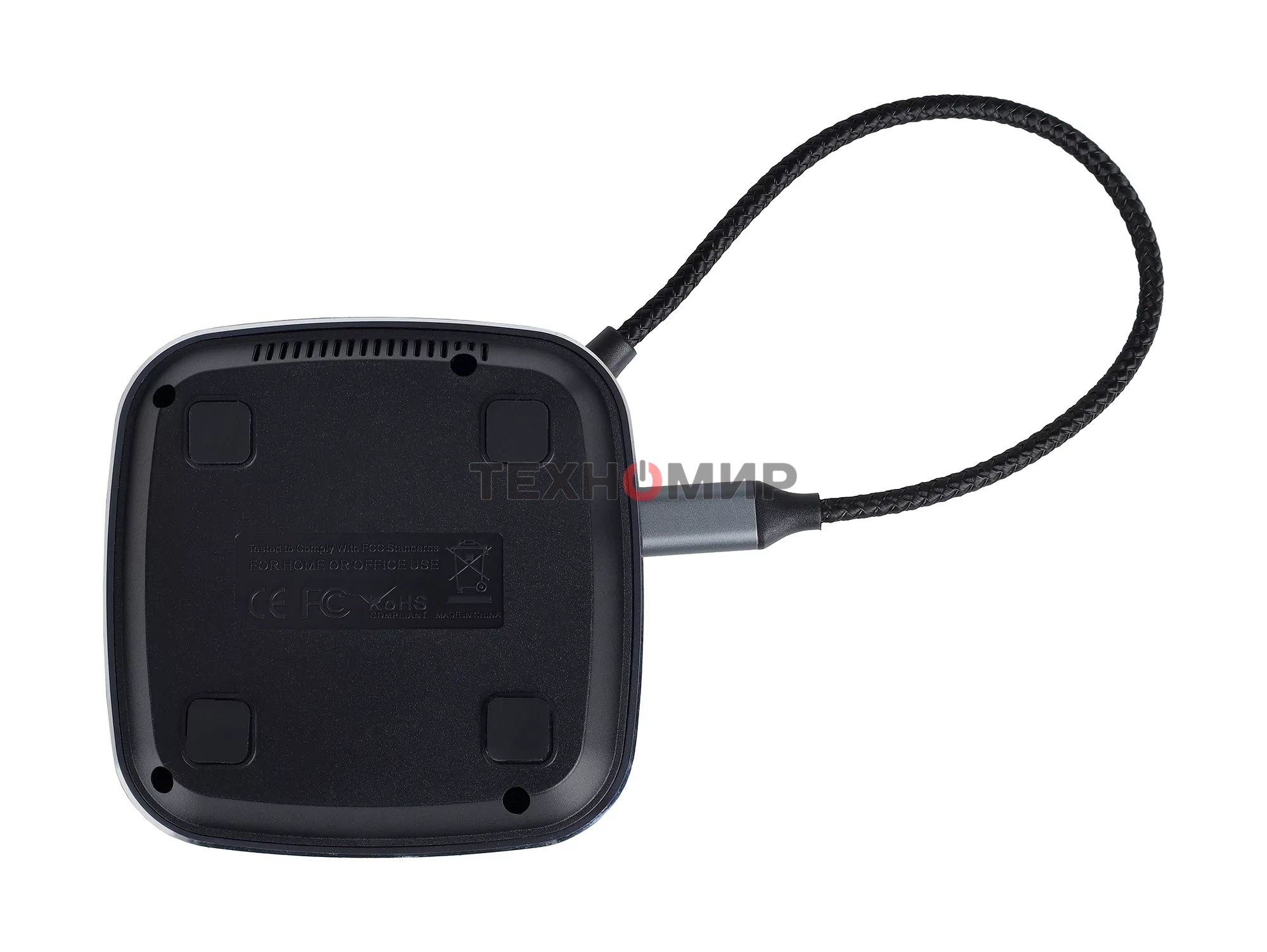 Многофункциональная док-станция Intrend ITACS-9W Type-C с беспроводной зарядкой 3 встроенных высокоскоростных USB 3.0, встроенный высокоскоростной TF и SD карт ридер, разъем RJ-45 для подключения к локальной сети HDMI 4K/30Hz, 60W Power Delivery порт,