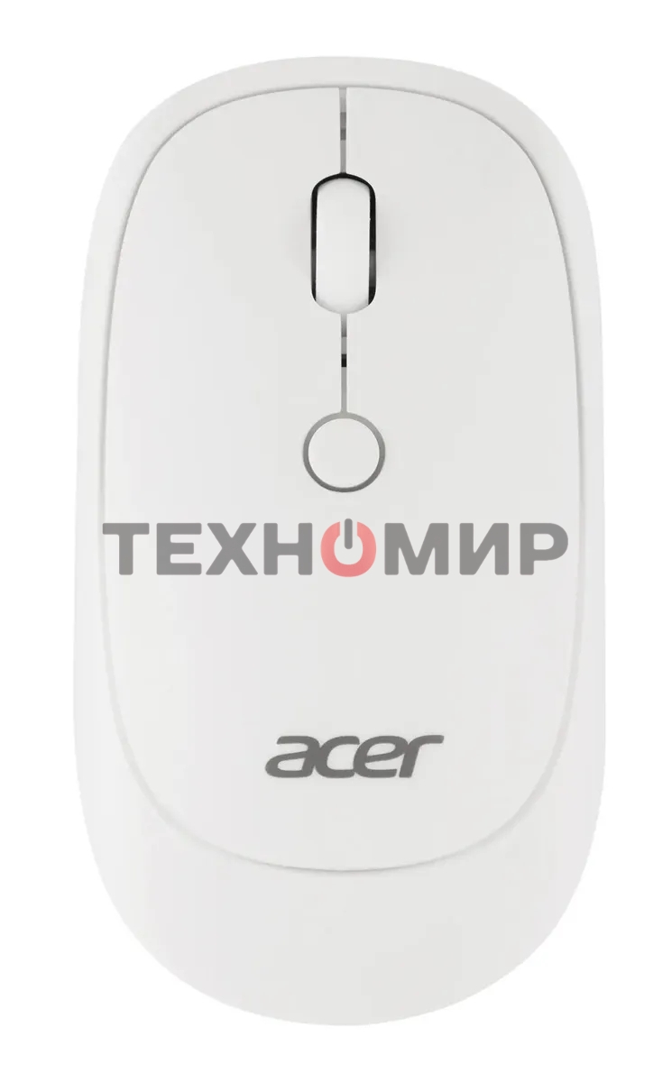 Мышь беспроводная Acer OMR138 белый, 1600 dpi, радиоканал, USB, кнопки - 4