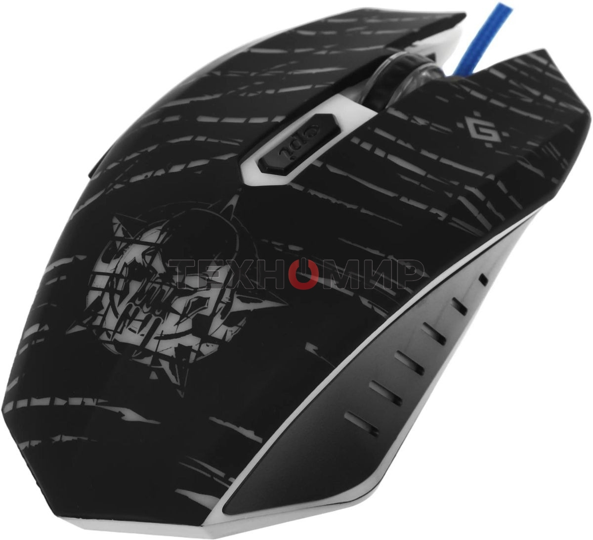 Мышь проводная Defender Dark Agent GM-590L черный, 12800 dpi, USB, кнопки - 6