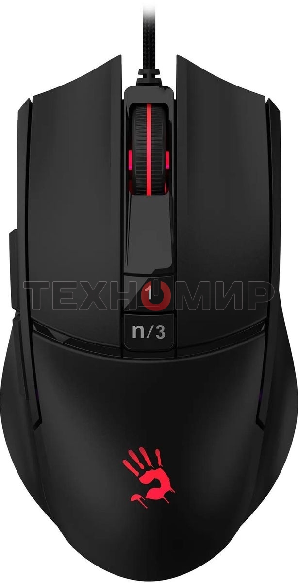 Мышь проводная A4Tech Bloody L65 Max черный, 12000 dpi, USB, кнопки - 7