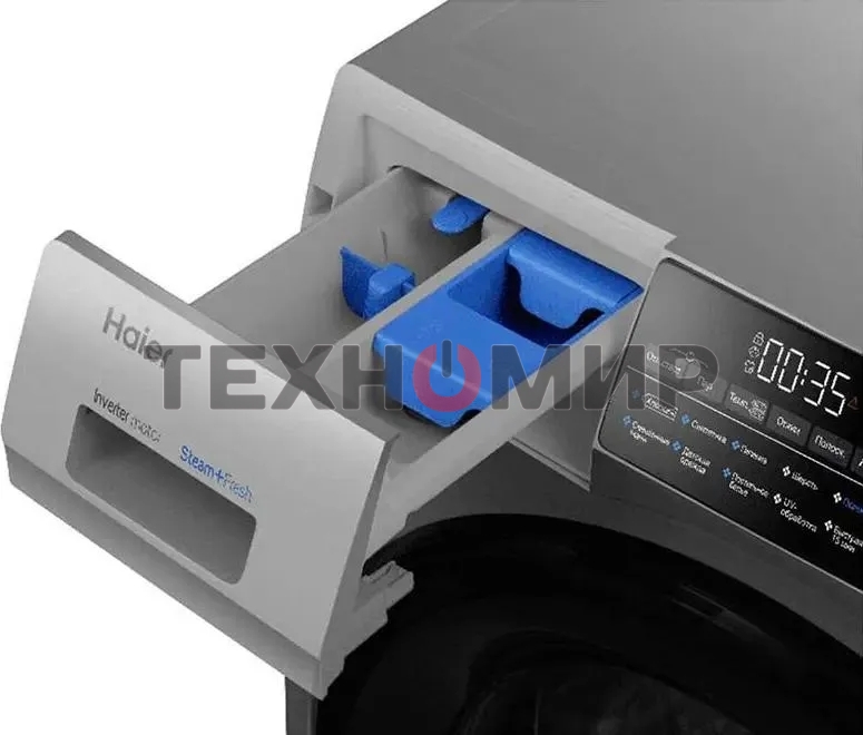 Стиральная машина Haier HW90-BP14959S серебристый, загрузка фронтальная 9 кг, 1400 об/мин, класс: A+++