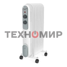 Обогреватель масляный Royal Clima ROR-P9-2000M (9 секций) белый, 2000 Вт, 25 м2, термостат